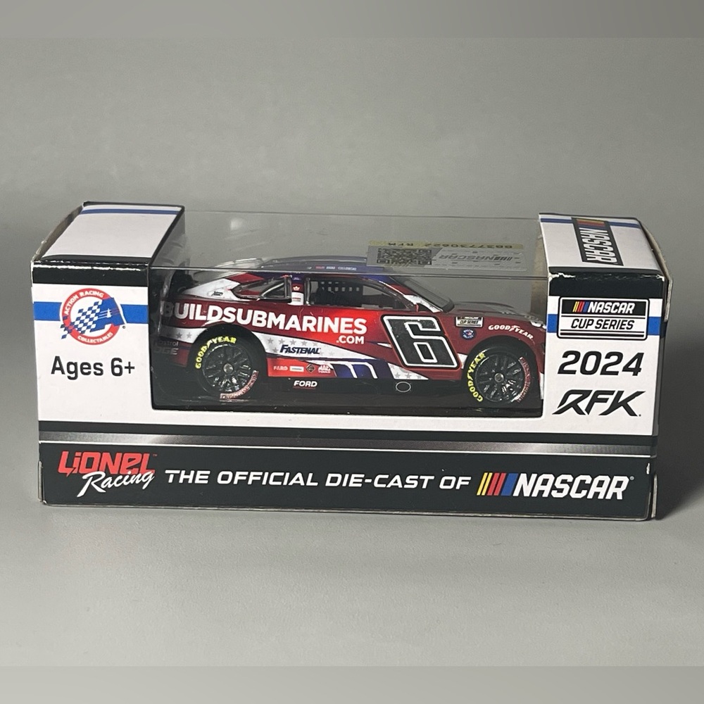 Brad Keselowski Action Racing 2024 #6  1:64 Regular Paint Die-Cast Ford Mustang